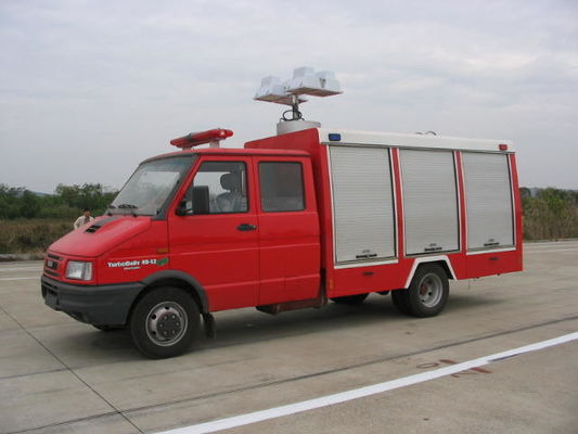 130hp 4x2 Emergency Rescue Fire Truck , Small Fire Tender With Fire Fighting Equipments