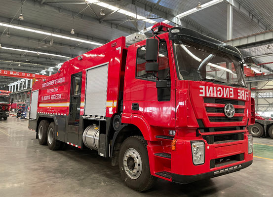 Camion dei vigili del fuoco 6x4 dell'autopompa di salvataggio della schiuma da 10 tonnellate per la lotta antincendio di emergenza