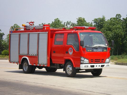 Mini 120 HP 6 ruote ISUZU 2000L Tank Acqua e schiuma Motore di fuoco