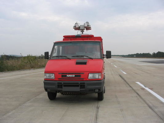 Colore rosso del camion dei vigili del fuoco 4x2 del mini camion di IVECO 95KW per lotta antincendio