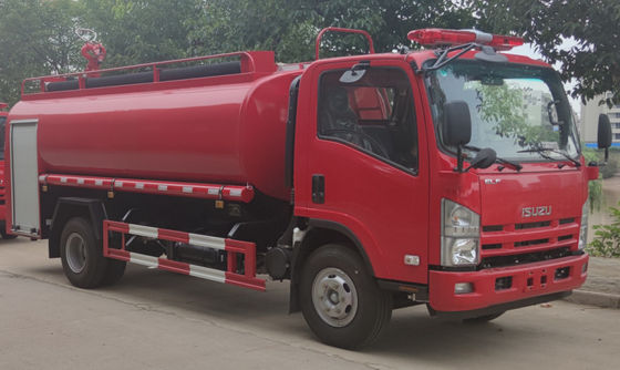 Colore rosso del camion dei vigili del fuoco industriale 4x2 8000L di ISUZU 190HP multifunzionale